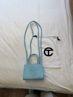 Telfar Small Shopper in Pool Blue